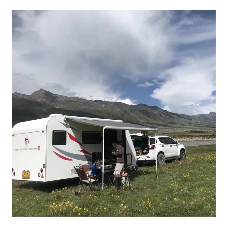 Factory customized size aluminum alloy frame RV awning rv elecrict awning with remote control