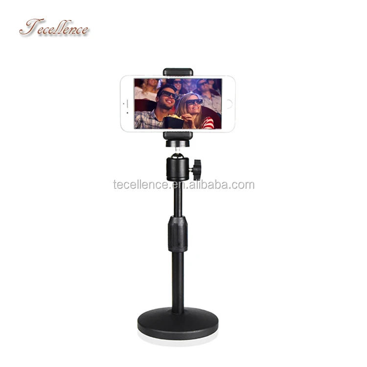Selfie and Live Stream Cell Phone Accessories Holder Stable Mobile Stand Phone Holder for Desk