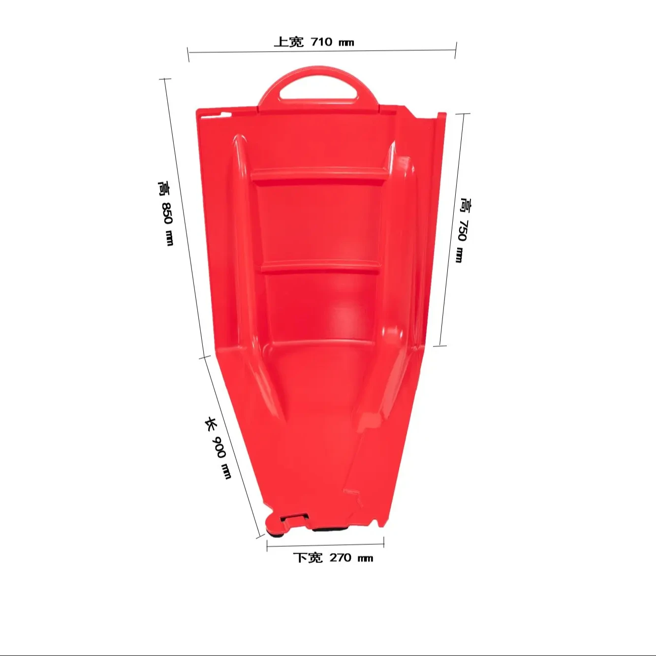 85cm High ABS Inward Curve Flood Barrier with Handle for water divertion