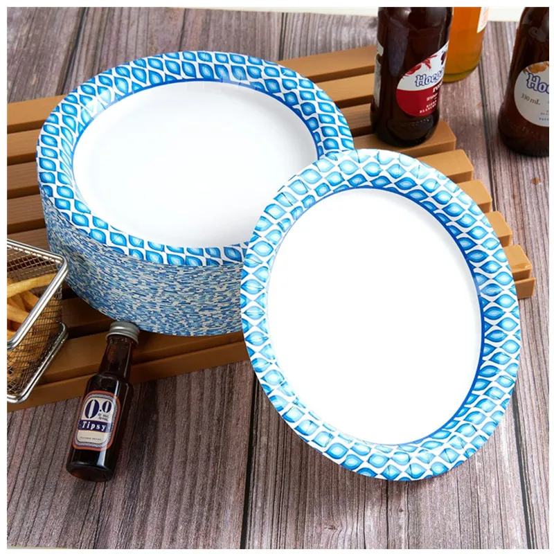 customize paper plate Eco Friendly Biodegradable Compostable Plates Disposable Sugarcane Bagasse Paper Pulp Plates