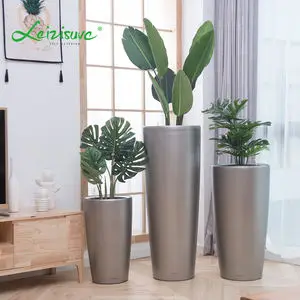 Nordic New Design Home Decor Large Indoor Big Size Macetas White Plastic Flower Vase Pots And Planters For Outdoors Garden