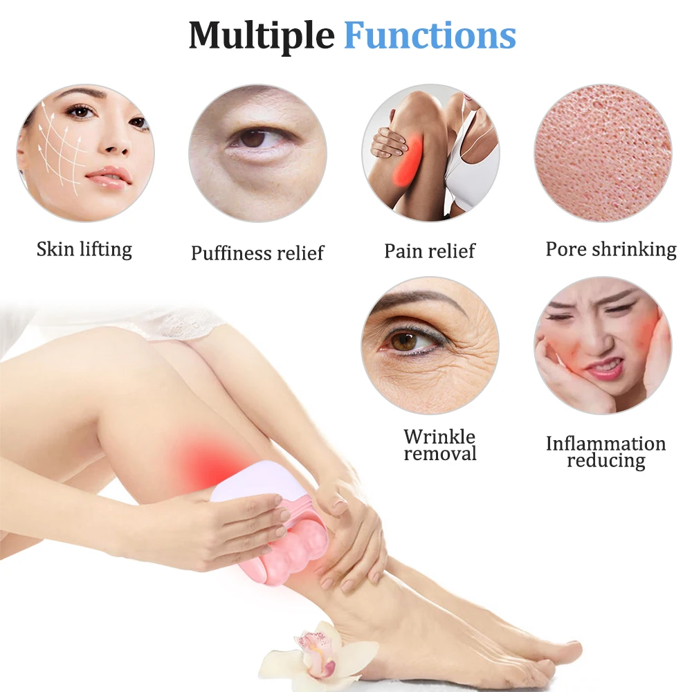 2022 Tuying wholesale Soicy skin derma iceroller facial ice roller face massager home use