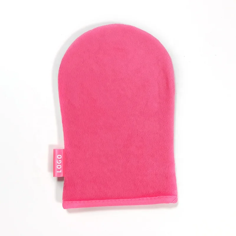 Double-Sided Mixed color Super Soft Tanning Mitt  Fake Tan Mitt with Inner Elastic Finger Loops