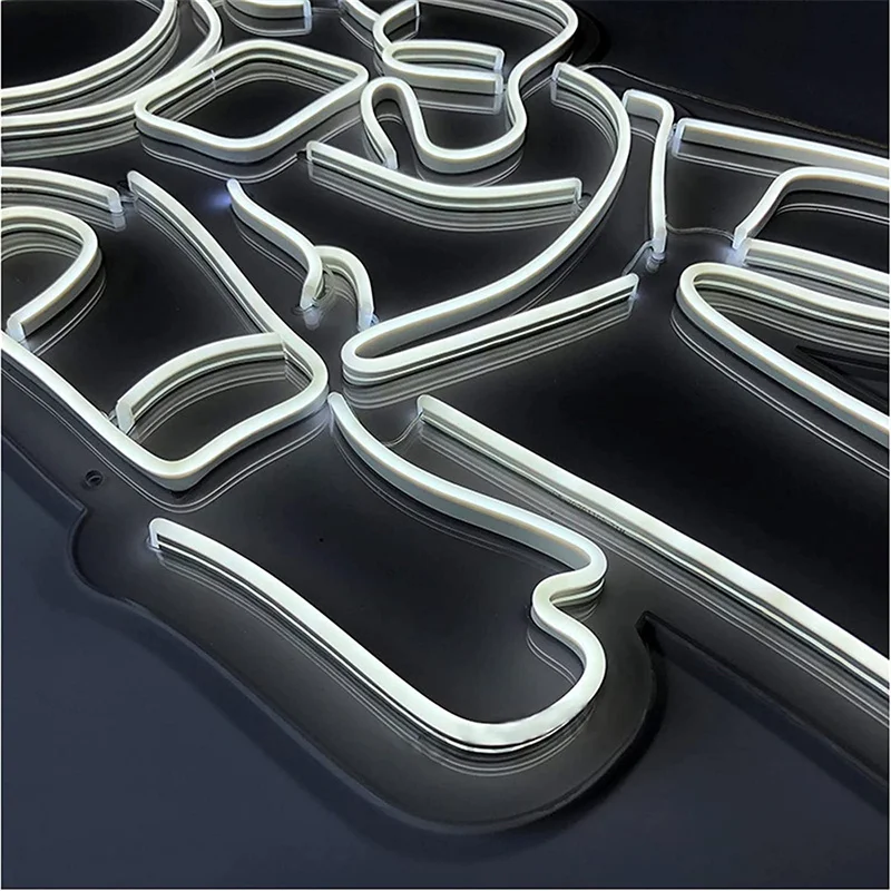 Full Color Led Neon Strip Flexable Strip Neon Lights Indoor Remote Control Rgb Indoor Decorations Backlight Led 50Inch