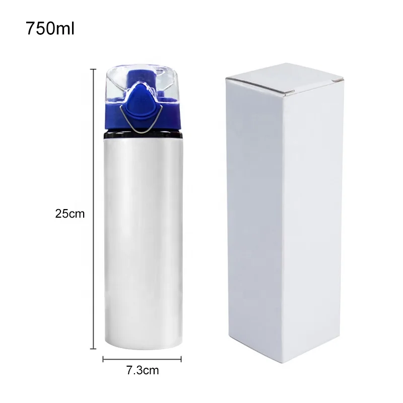 Factory Wholesale Bpa Free 750ml Aluminum Sublimation Sports Water Bottles With Leak Proof Lid Aluminum Bottle