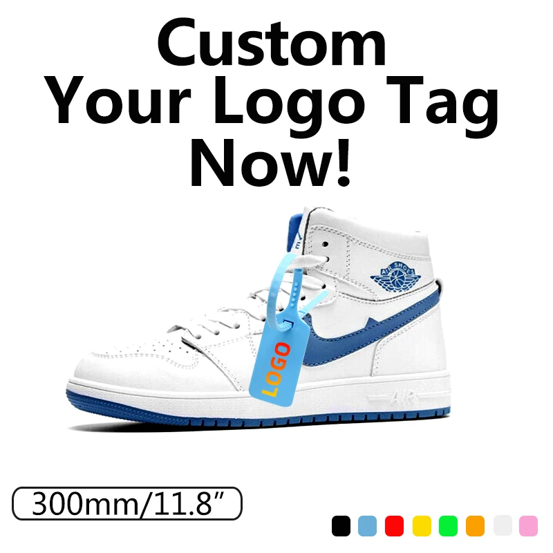 Junjinrui Security Seal High Strength Customized Logo Plastic Tag Shoes Custom Shoe Tag