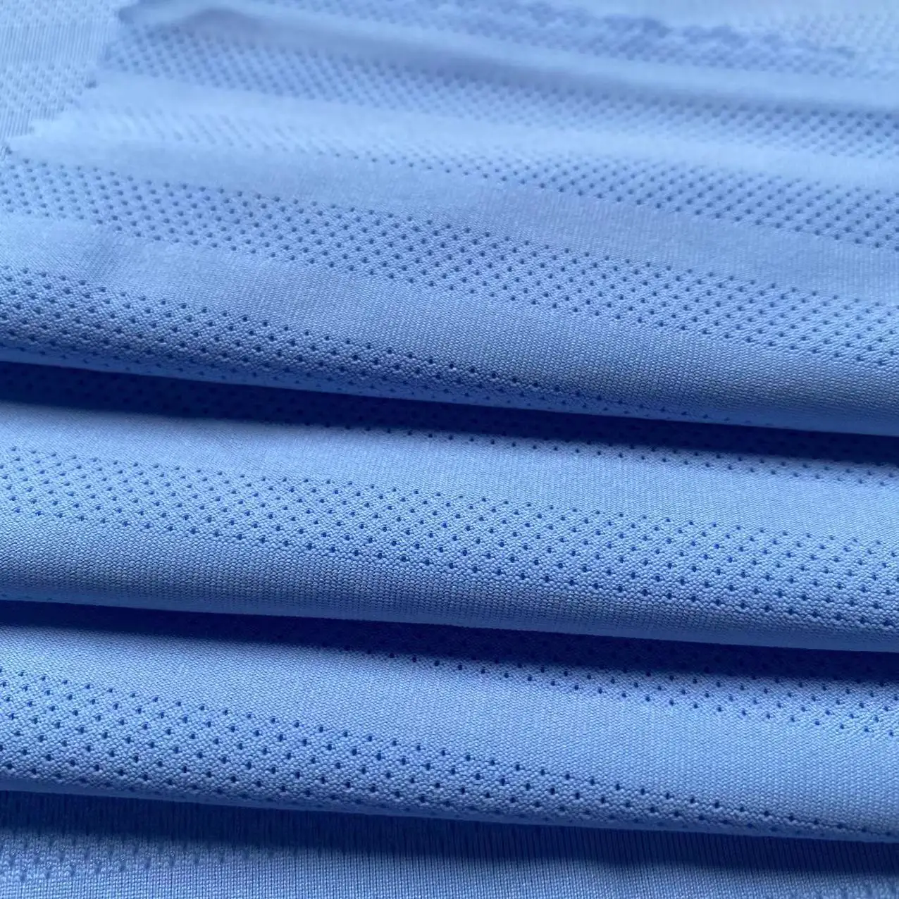 4 way Stretch Mesh Jacquard 88 Polyester 12 Spandex Microfiber Plain Dyed Sports Wear Solid Fabric