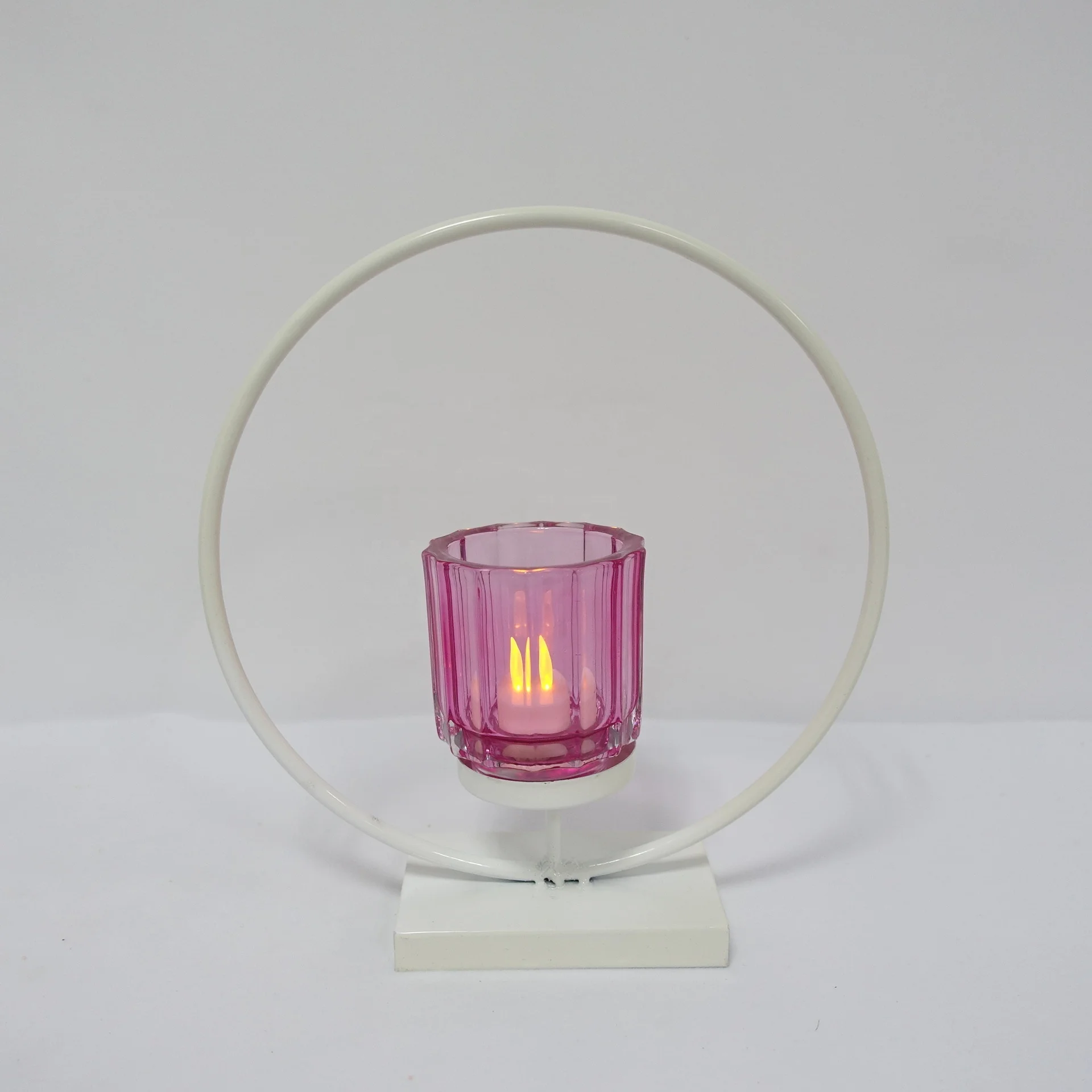 
Candle Lantern Decorative Glass T-light Holder 
