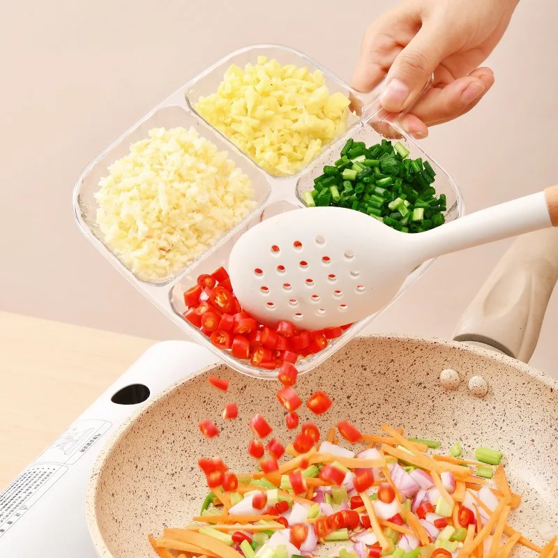 Plastic Food Storage Container Takeaway Bento Box Set With Hand Season Tray