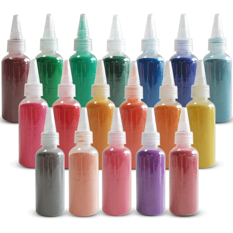 High quality colored sand with castle sand toys for kids