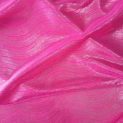 Wholesale Glitter Two Way Stretch Laser Stripe Foil Coated Satin Jersey Silver Dot Wave Swimming Knitting Polyester Fabric