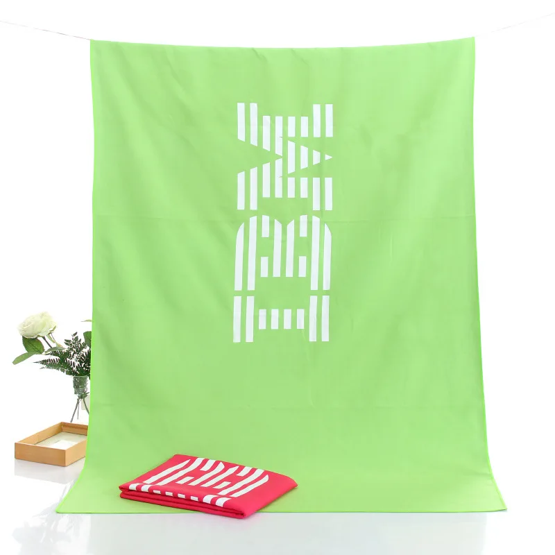 sand free factory wholesale custom printing sublimation with mesh bag  microfiber beach towel with travel bag