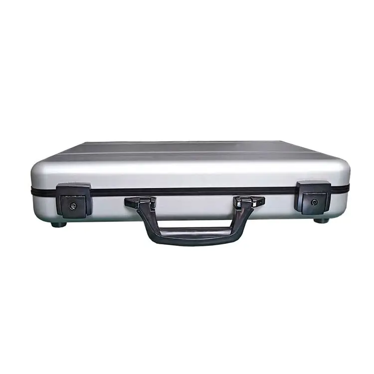 Hard Aluminum Alloy Custom Designer Briefcase Portable Laptop Briefcases Manufacture Locks Attache Document Case