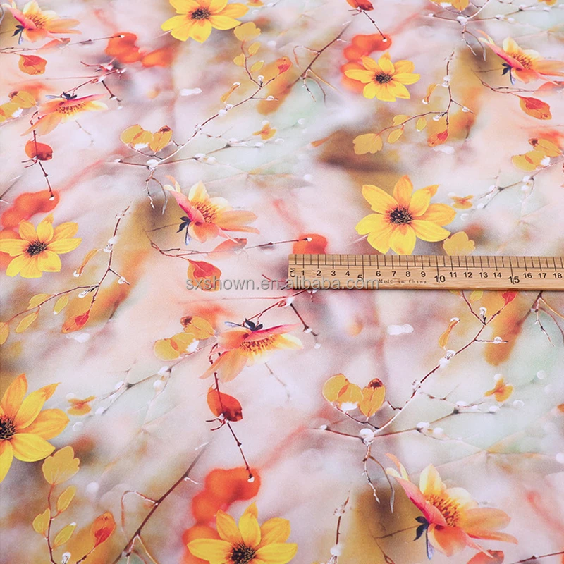 
Shaoxing Woven 40S/60S 100% Artificial Cotton Rayon Digital Printing Knitted Fabrics for Garments, Dress and Pajamas 