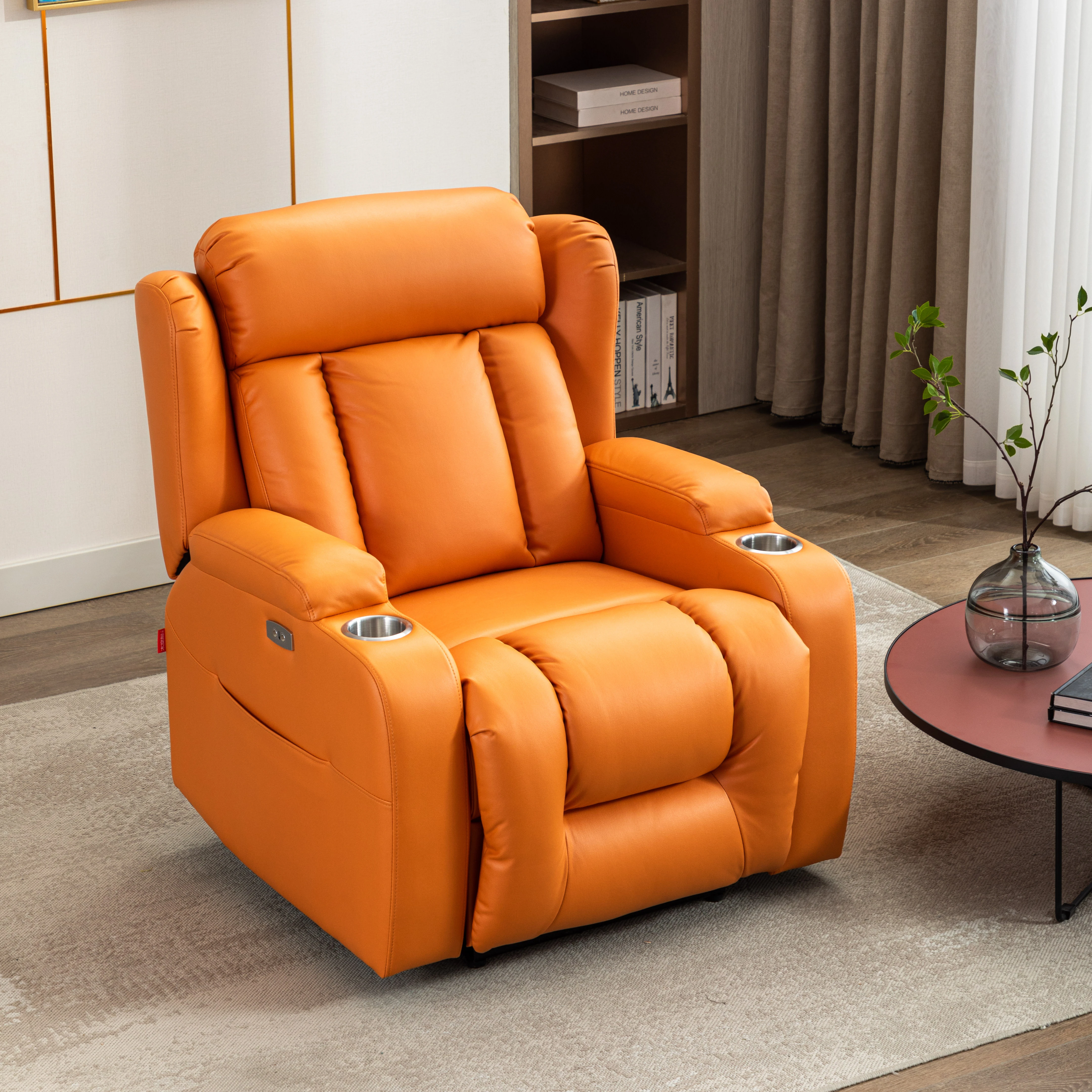 Fashion Single Person Recliner Sofa with Massage Leisure Features for Living Room