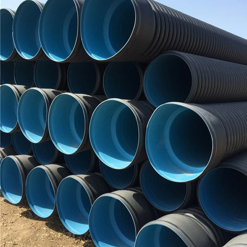 High Quality Drainage Culvert Sewage Drain Pipe Large Diameter Water Double Wall Perforated HDPE Corrugated Drainage Pipe