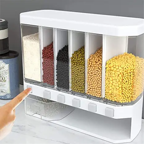 Food Storage Box 2021 top Plastic cereal Dispenser Storage Box Kitchen Food Grain Rice Container