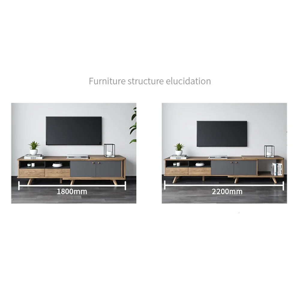 2023 Living Room Furniture Tv Stand Modern With Coffee Table Extendable Space Saving Living Room Tv Stand Cabinet Design