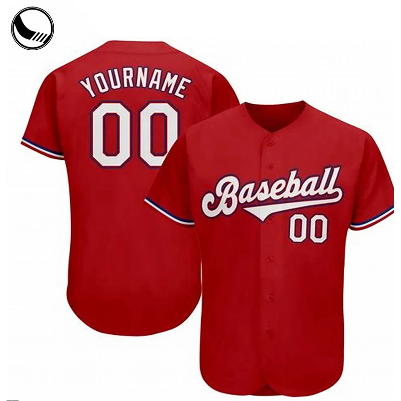 oem printing baseball jersey t shirt