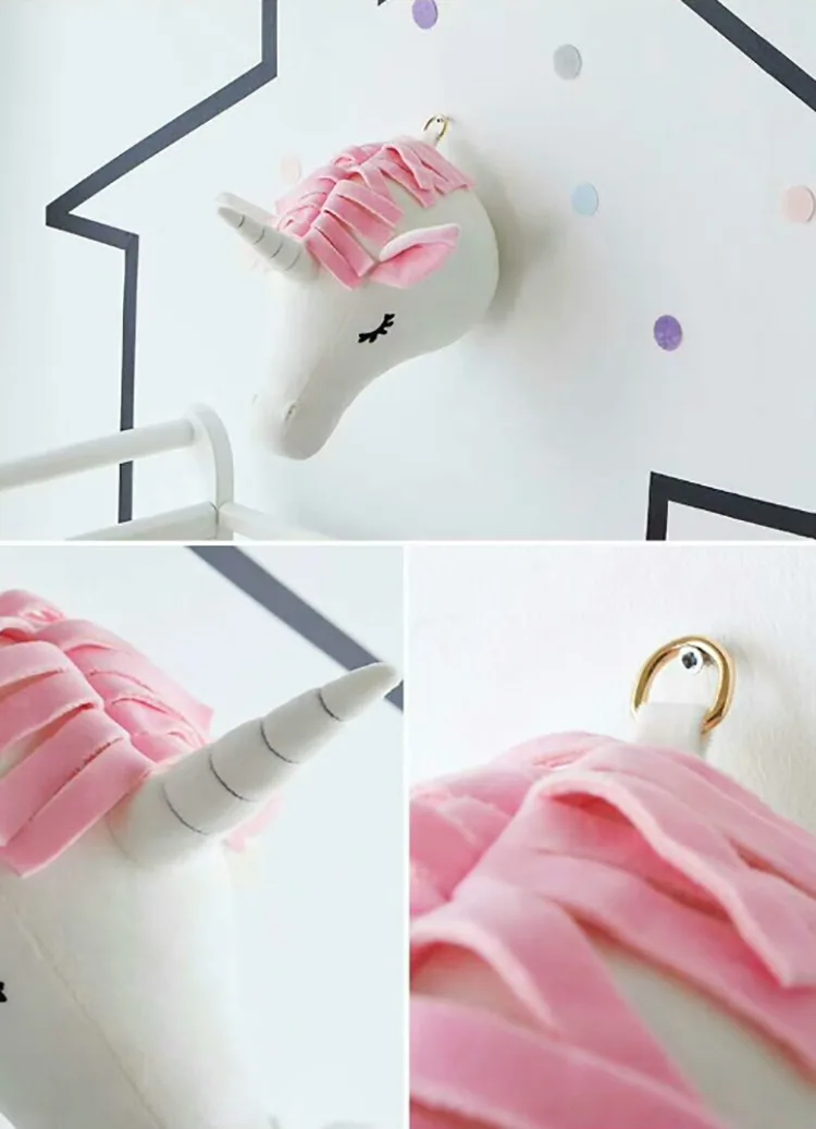 3D Cartoon Animals Unisex Baby Room Wall Decorative Toys