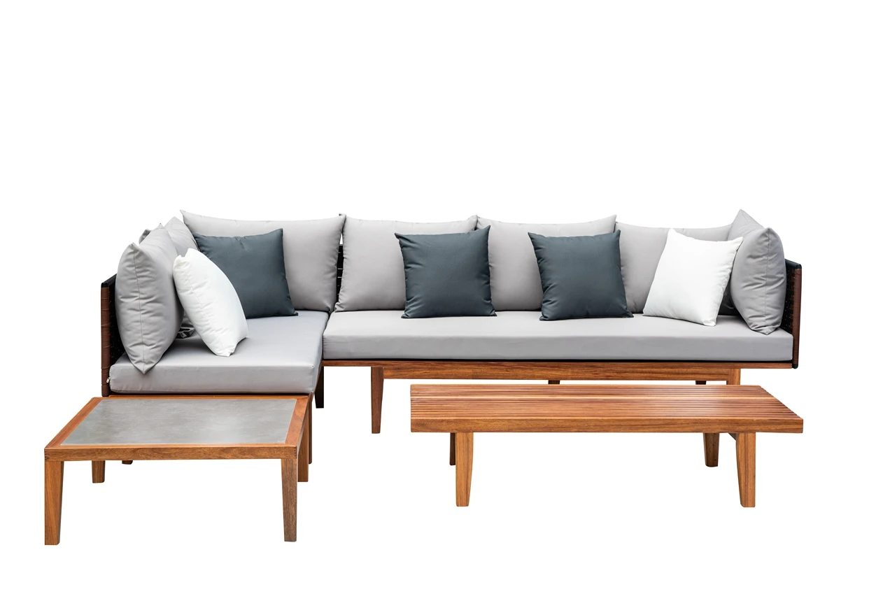 Popular design teak rope outdoor furniture teak patio furniture set outdoor outdoor furniture teak sofa