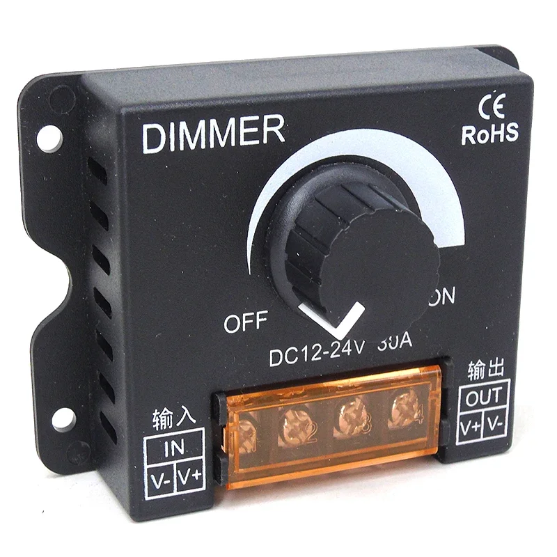 DC12V светодиодные диммеры 24V 10A 20A 30A беспроводной пульт дистанционного управления один цвет RGB огни ROHS Сертифицированный ручной переключатель