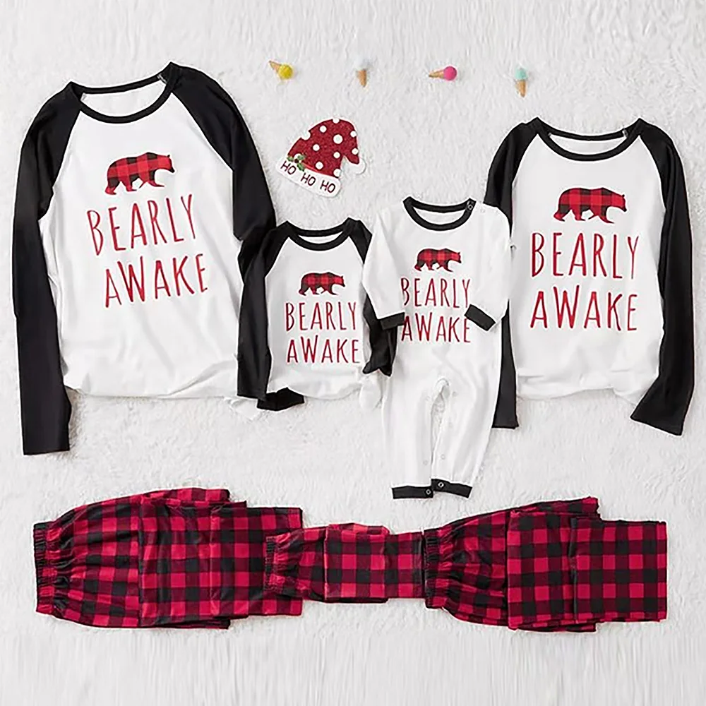 Hot Sale Family Sleepwear Suit Custom Printing Leisure home suit Christmas Parentage Pajamas