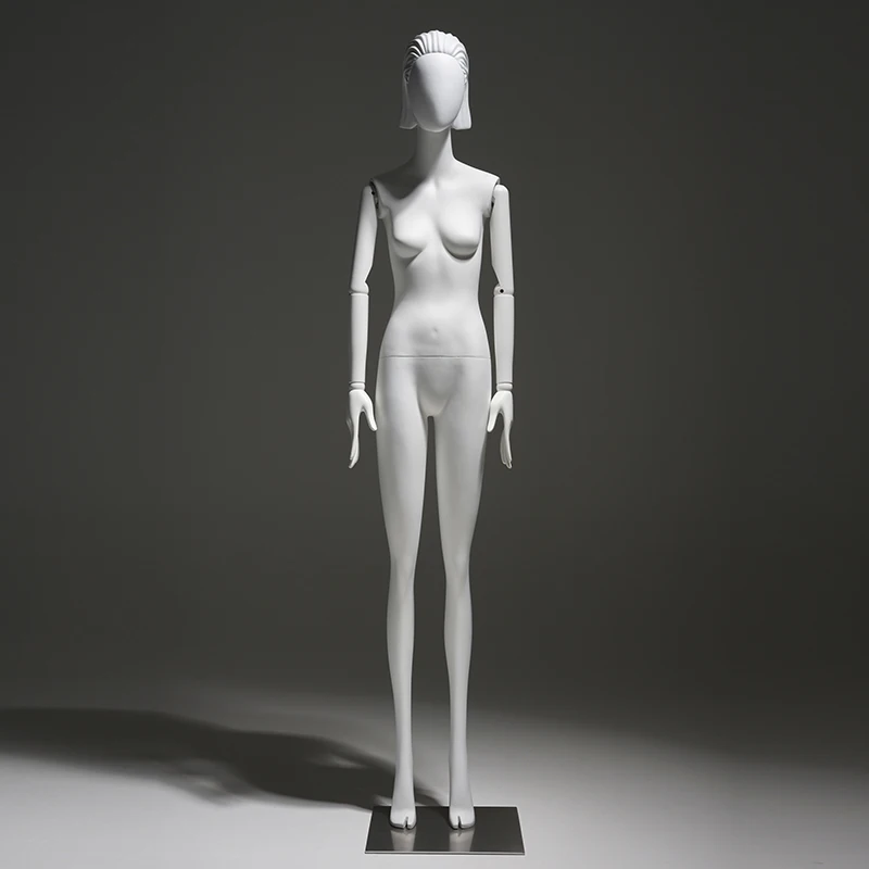 LTS  full body Sculpture hair fiberglass beautiful posing abstract female mannequin