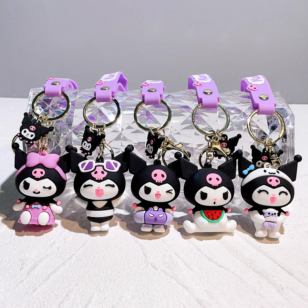 50 creative Sanrioed cradle series keychains cute doll machine small gifts keychains for men and women