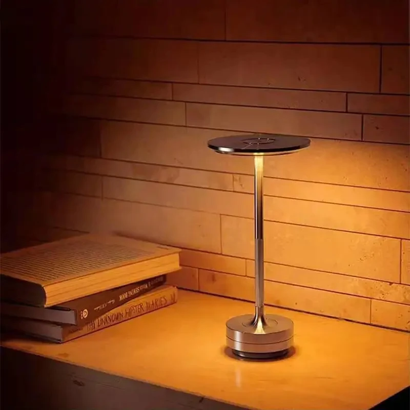 Usb Cordless Table Led Rechargeable Desk Lamp Design Nordic New Bedroom Metal Aluminum Plating Modern 20 USB Data Cable DC 36V
