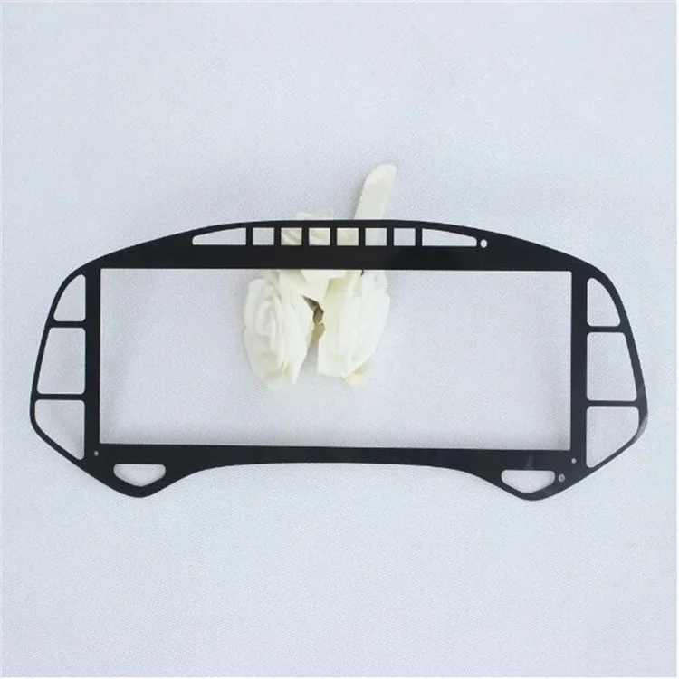 cut to size low resistance ito fto conductive intelligent cover glass panel with black silkscreen border for HMI touch screen