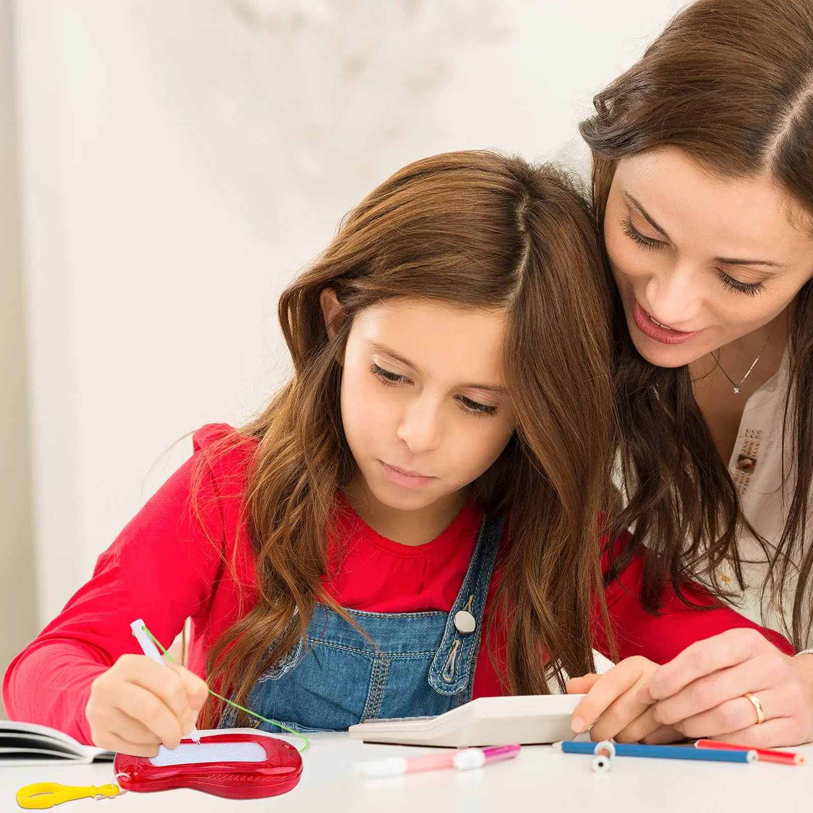 NISEVEN Wholesale 50pcs/Set 3 Colors Drawing Painting Sketch Pad Doodle Board Set with Pen Keychain Mini Magnetic Drawing Board