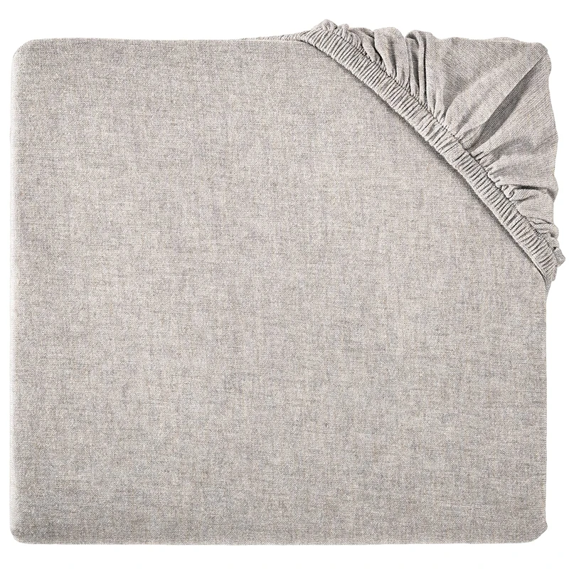 Customised Nuetral Combed Knitted Microfiber Solid Color Newly Born Organic Cotton Boy Girl Cot Baby Bed Crib Fitted Sheet