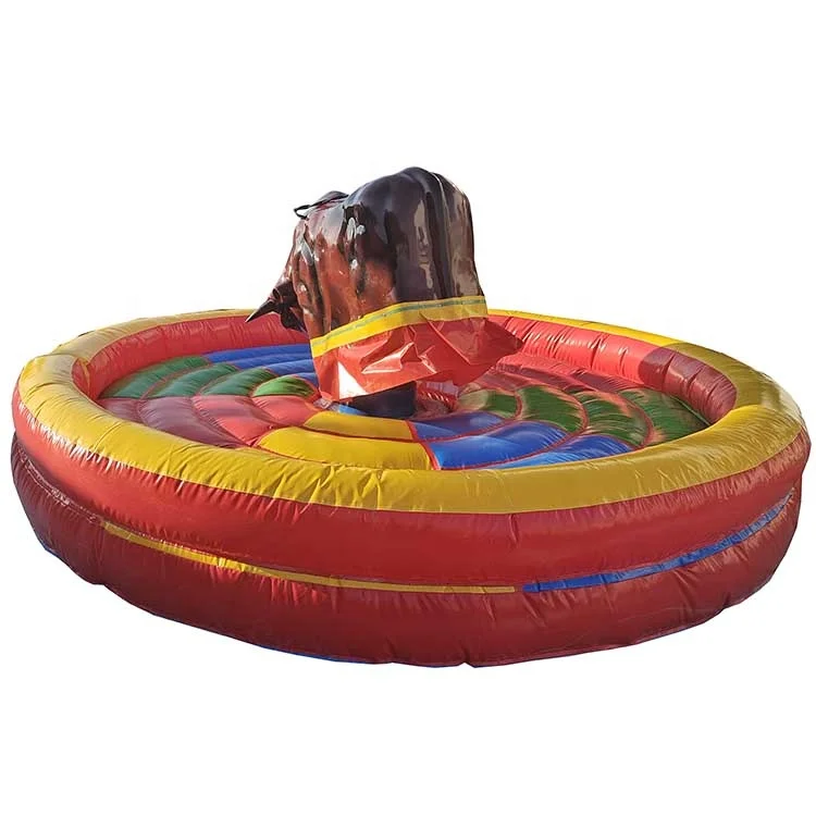 Western Style Spanish Fighting Costume Inflatable Mechanical Rodeo Bull Fighting Game for Sale