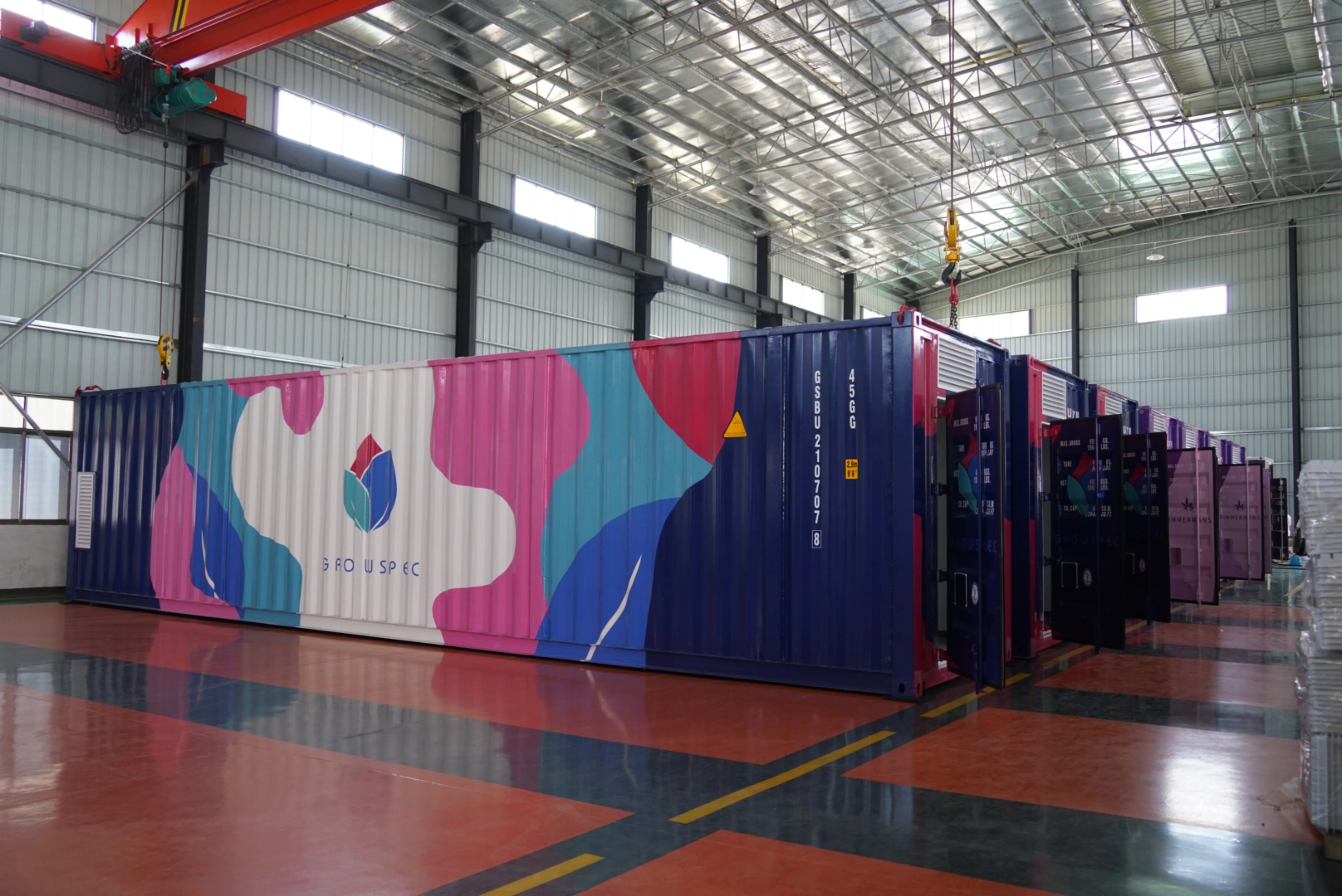 Grow Container Farm 40ft Shipping Container for Veg Blooming Stage