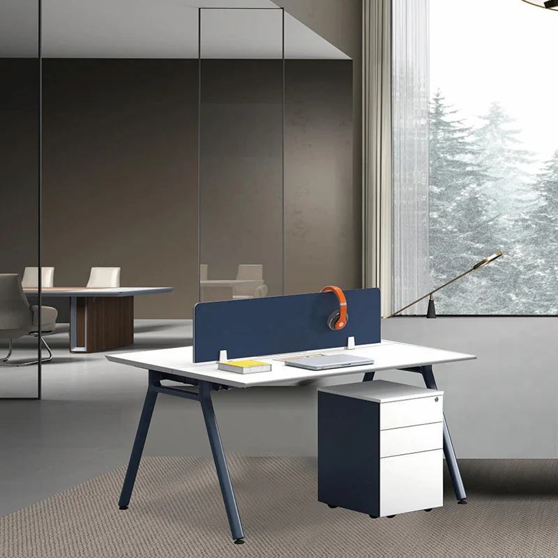 Современный Рабочий стол офисная мебель деревянный компьютер 4 человека офисный для 4-местного рабочего места