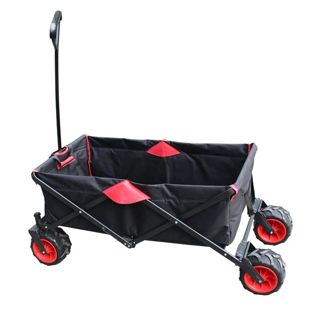 
Best folding utility trolley wagon heavy duty outdoor beach trolley 