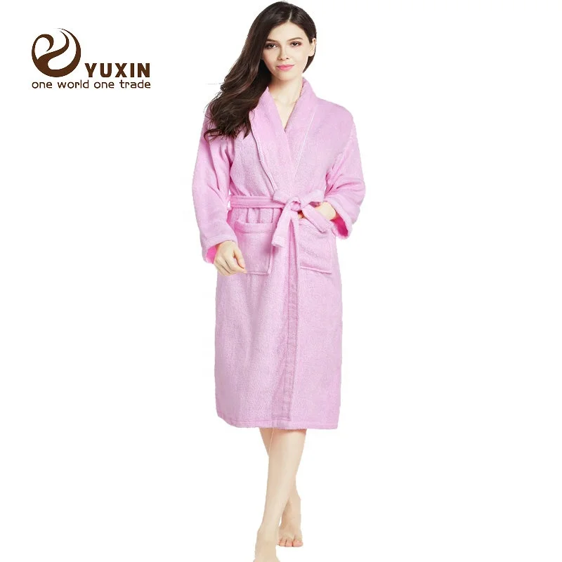 
Colorful Terry robe bath robe eco friendly coral Tower fabric bathrobes RS000 