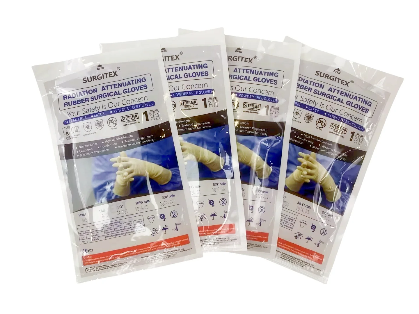 Fast Delivery Latex Gloves For Radiation Protection Single-Use Lead-Free Material Non-Sterile
