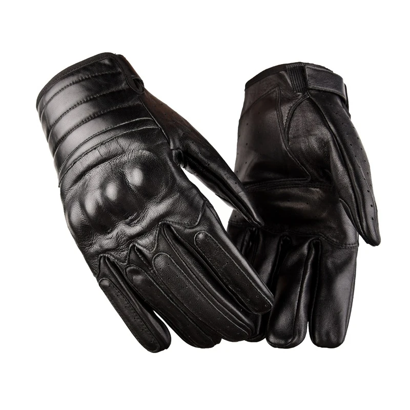 Hot sale factory direct  OEM   Sheepskin Leather Tactical outdoor breathable Motorbike Sport Gloves