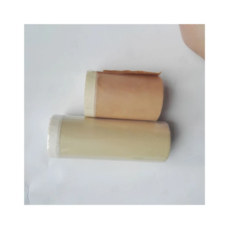 Heat Resist Car Cover Painting Pre Taped Pe Auto Protective Paint Kraft Paper Masking Film