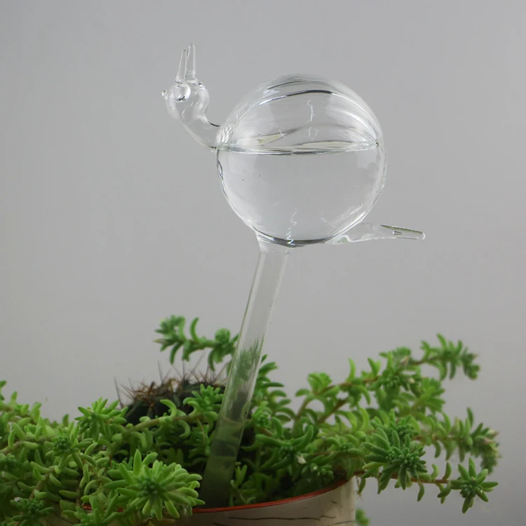 Wholesale Plant Watering Spikes Mushroom Shaped Self Watering Globes Glass Watering Spikes Automatic Plant Waterer
