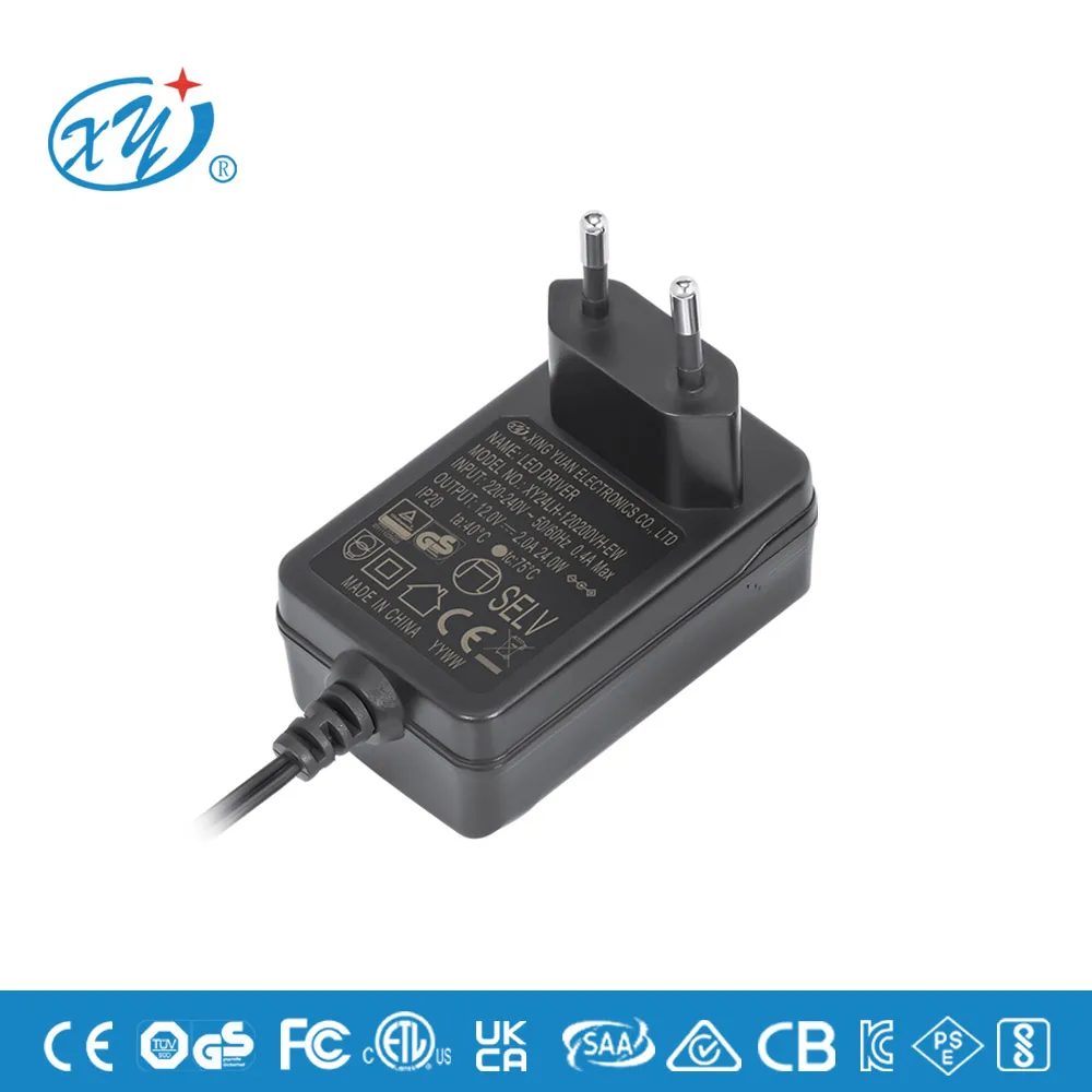 tuv ce gs christmas lights led 2000mA 12v 2a power supply adapter 14v 1.7a 24w dc adapter 12v2a eu plug ac to dc power adaptor