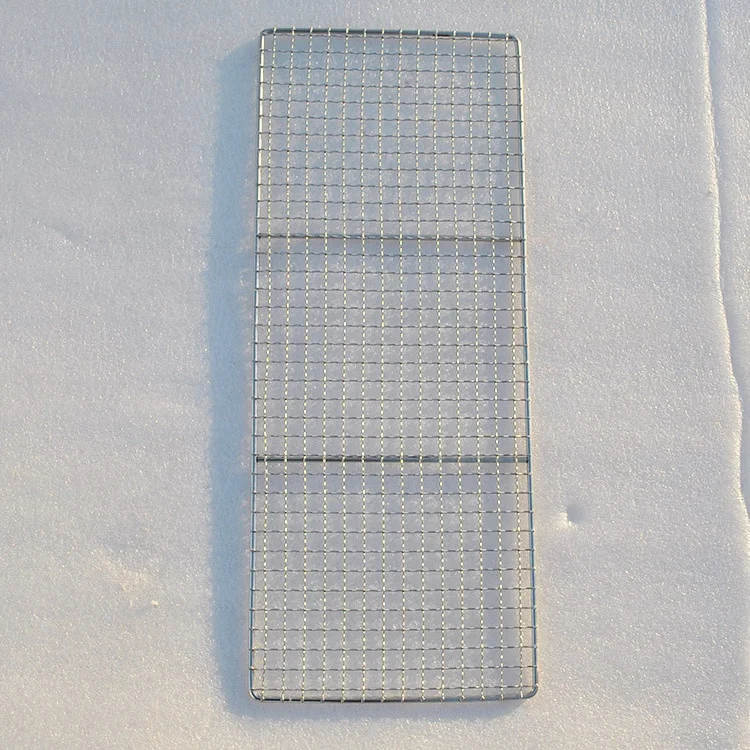 Поднос из проволочной сетки для барбекю на заказ, поднос из нержавеющей стали 304, коврик для гриля, многофункциональная решетка для барбекю