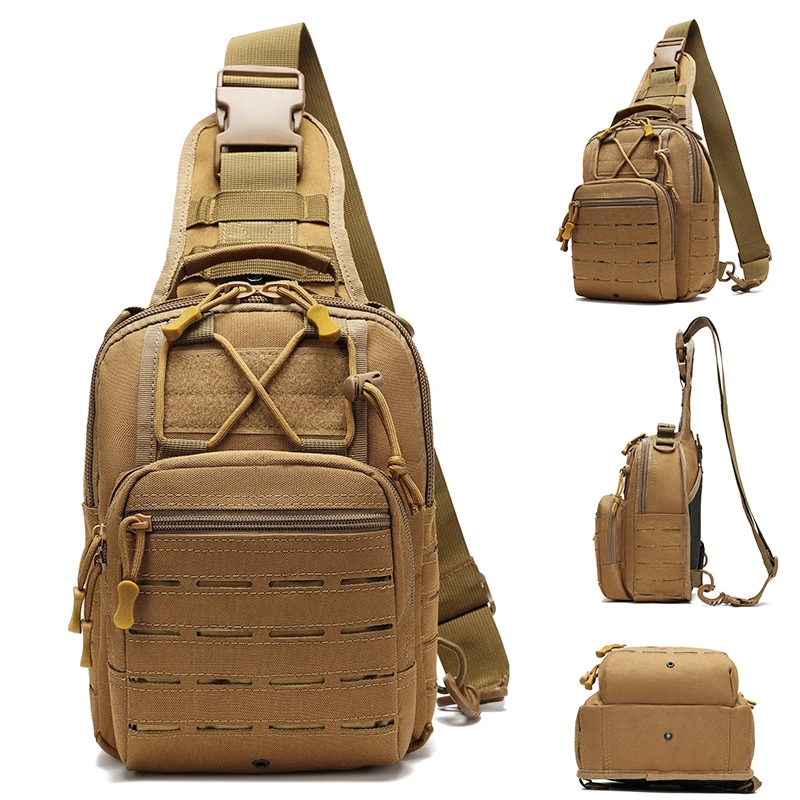 Small Tactical Sling Bag CCW Backpack Crossbody Bag Compact EDC Pack Shoulder Bag for Range, Travel, Hiking, Outdoor Sports
