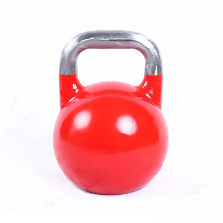 china Rizhao factory colorful steel competition kettlebell