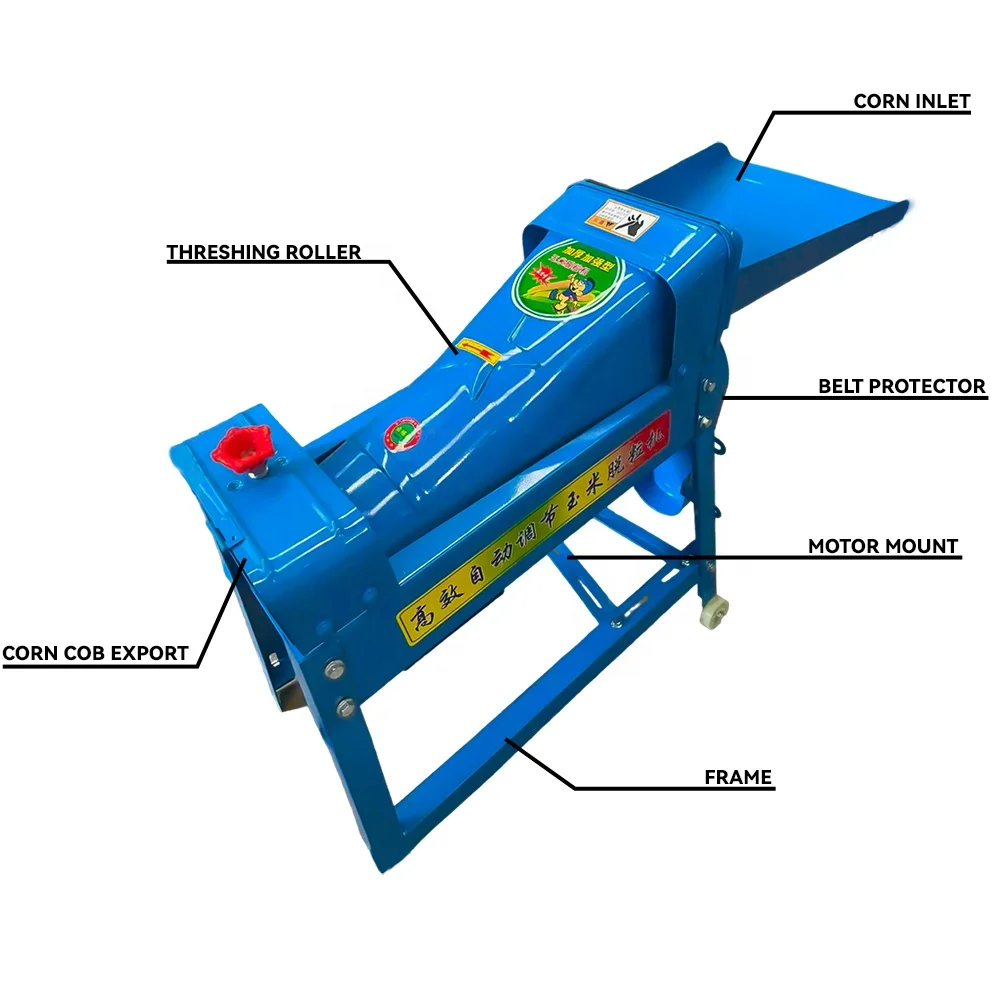 Hot Sale Food Processing Machine Super Small Electric Corn Thresher Factory Price Maize Corn Thresher Sheller Machine