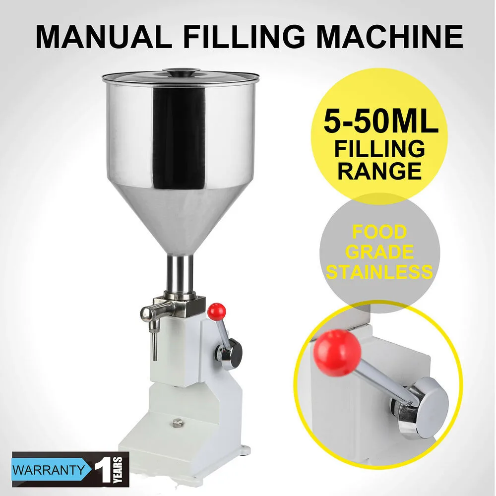manual small desktop ice cream jam sauce juice bottle oil perfume liquid paste cream honey bottle filling machine
