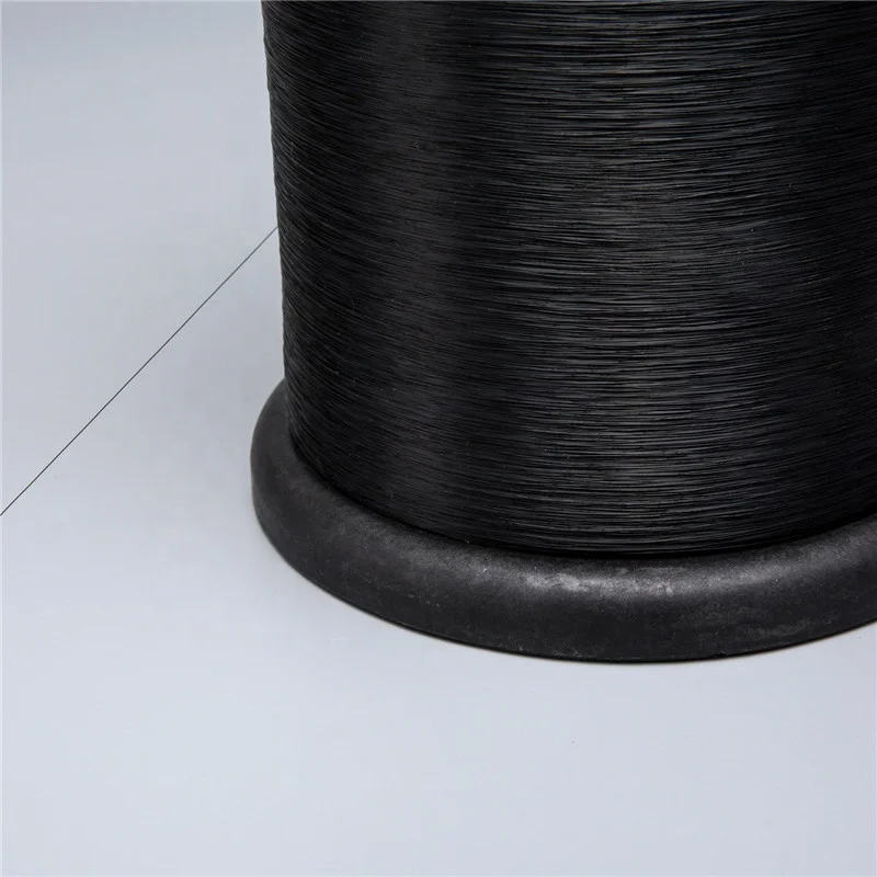 100% Polyester PET Monofilament Yarn 0.30MM BlackColor for Fishing Net