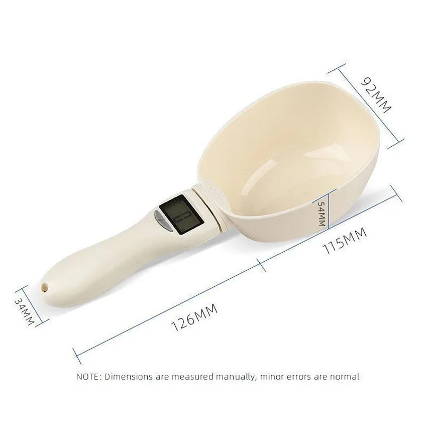 Automatic Electronic Cat and Dog Food Weighing Spoon Pet Supplies Metering Scoop Tool